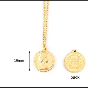NEW Gold Coin Pendant Necklace